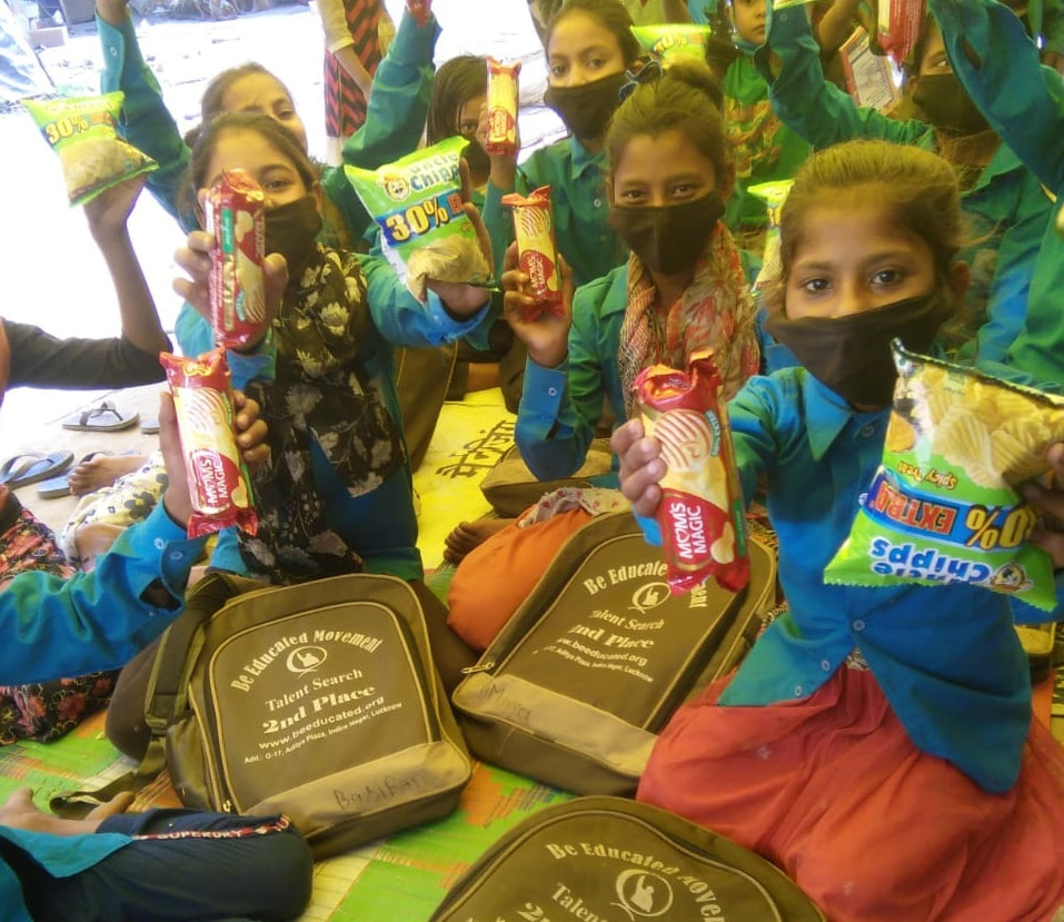 Over 12K Spent on Mask Drive and Slum Children Education Supplies